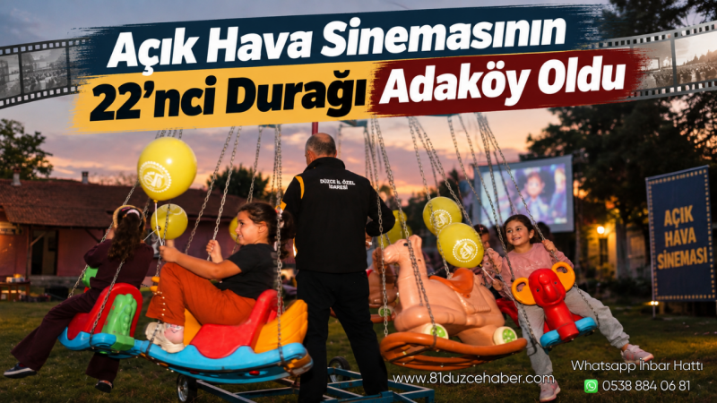 Açık Hava Sinemasının 22’nci Durağı Adaköy Oldu