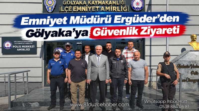 Emniyet Müdürü Ergüder’den Gölyaka’ya Güvenlik Ziyareti