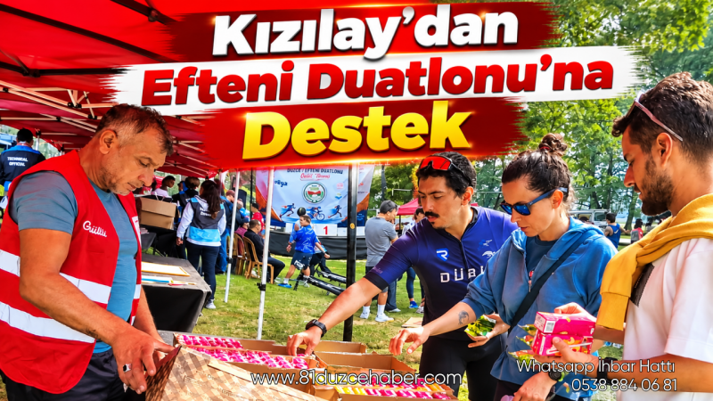 Kızılay’dan Efteni Duatlonu’na Destek