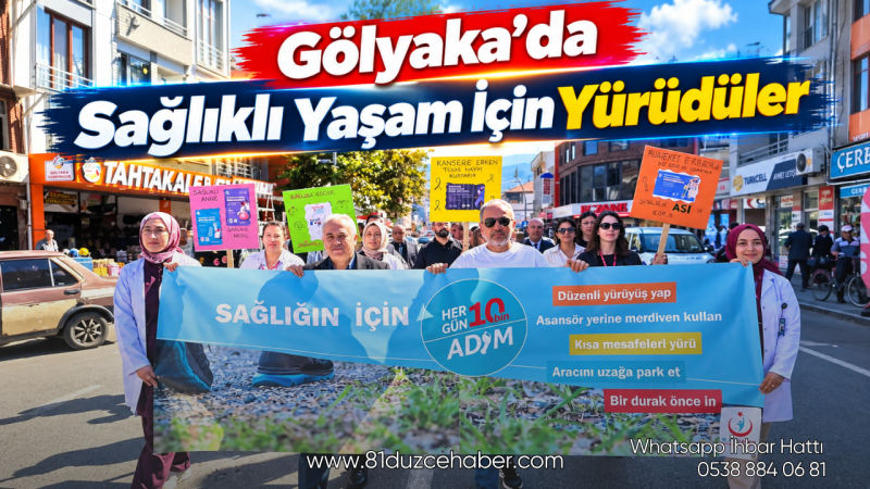 Gölyaka’da Sağlıklı Yaşam İçin Yürüdüler