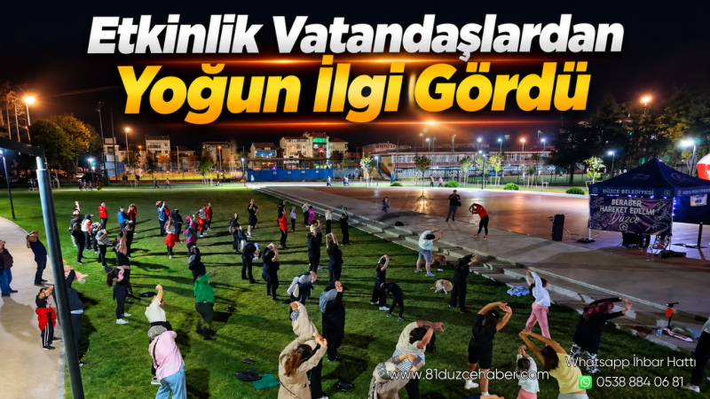 Etkinlik Vatandaşlardan Yoğun İlgi Gördü