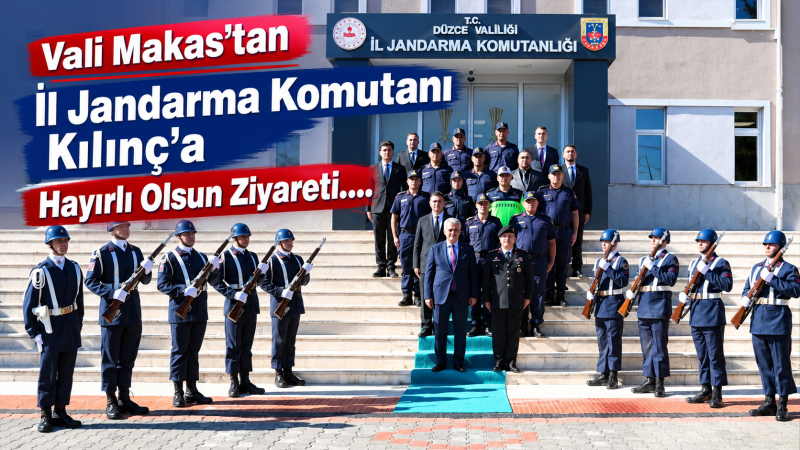 Vali Makas’tan İl Jandarma Komutanı Kılınç’a Hayırlı Olsun Ziyareti
