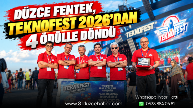 Düzce FENTEK, TEKNOFEST 2026’dan 4 Ödülle Döndü