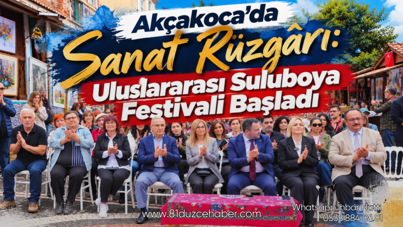 Akçakoca’da Sanat Rüzgârı: Uluslararası Suluboya Festivali Başladı