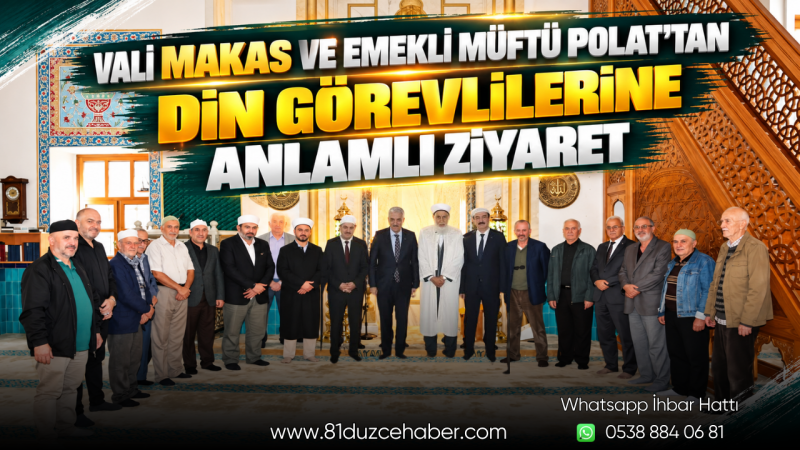 Vali Makas ve Emekli Müftü Polat’tan Din Görevlilerine Anlamlı Ziyaret