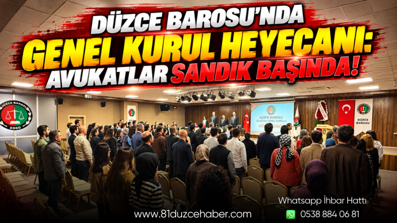 Düzce Barosu’nda Genel Kurul Heyecanı: Avukatlar Sandık Başında!