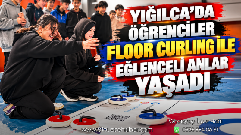 Yığılca’da Öğrenciler Floor Curling ile Eğlenceli Anlar Yaşadı
