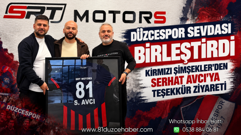 Düzcespor Sevdası Birleştirdi: Kırmızı Şimşekler’den Serhat Avcı’ya Teşekkür Ziyareti