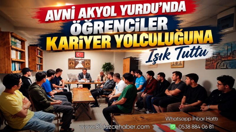 Avni Akyol Yurdu’nda Öğrenciler Kariyer Yolculuğuna Işık Tuttu